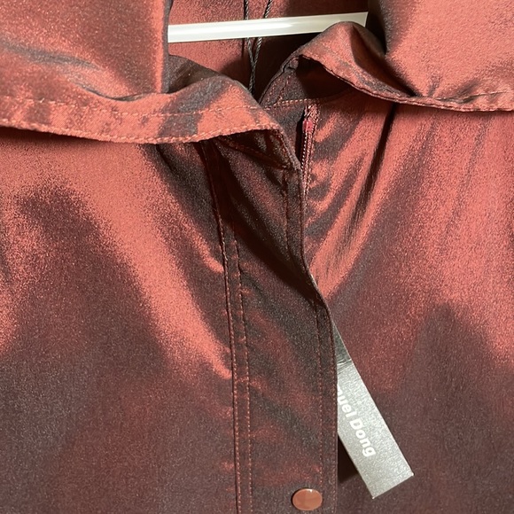 NWT Samuel Dong Stylish Dress Jacket in Metallic Brown Size Large - Picture 8 of 9